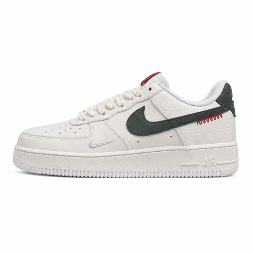 Nike Air Force 1 Low branco verde oscuro lateral izquierda