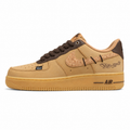 Nike Air Force 1 Low Handmade Caramel trigo castanho lateral izquierda