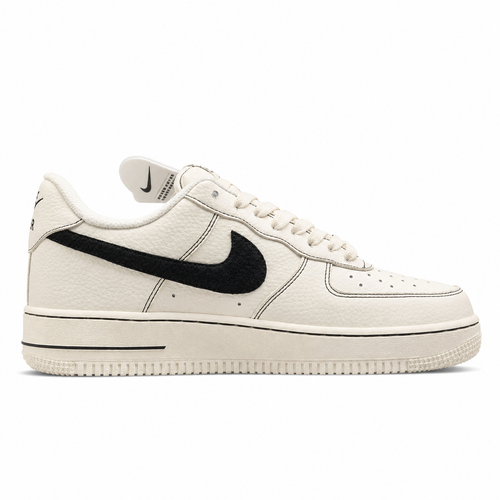 Nike Air Force 1 Low Light Bone preto lateral derecha