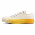 Converse Chuck 70 Low beige amarelo suela plataforma lateral izquierda