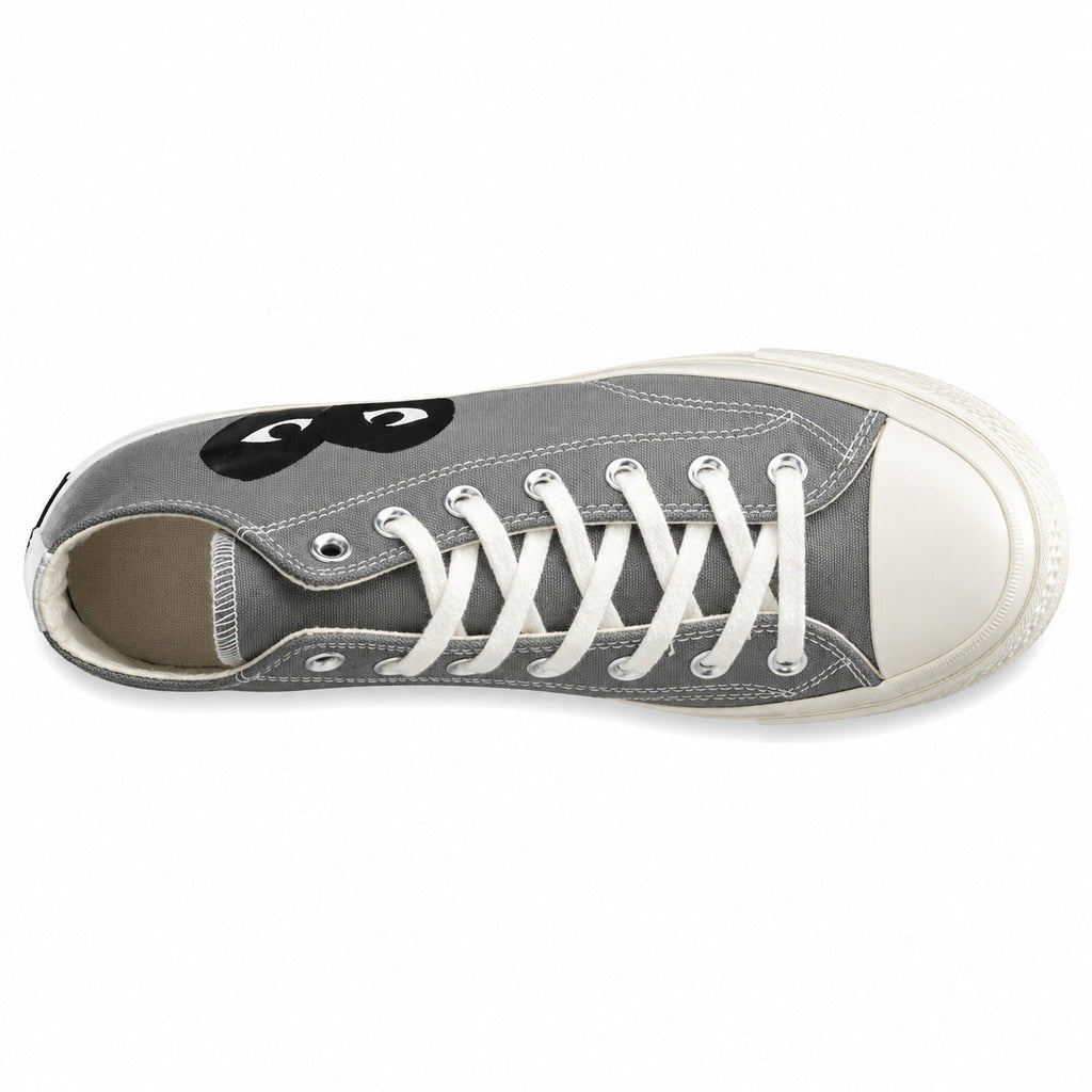 Converse CTAS 70 Hi Platform x Comme des Garçons Play cinzento preto vista superior