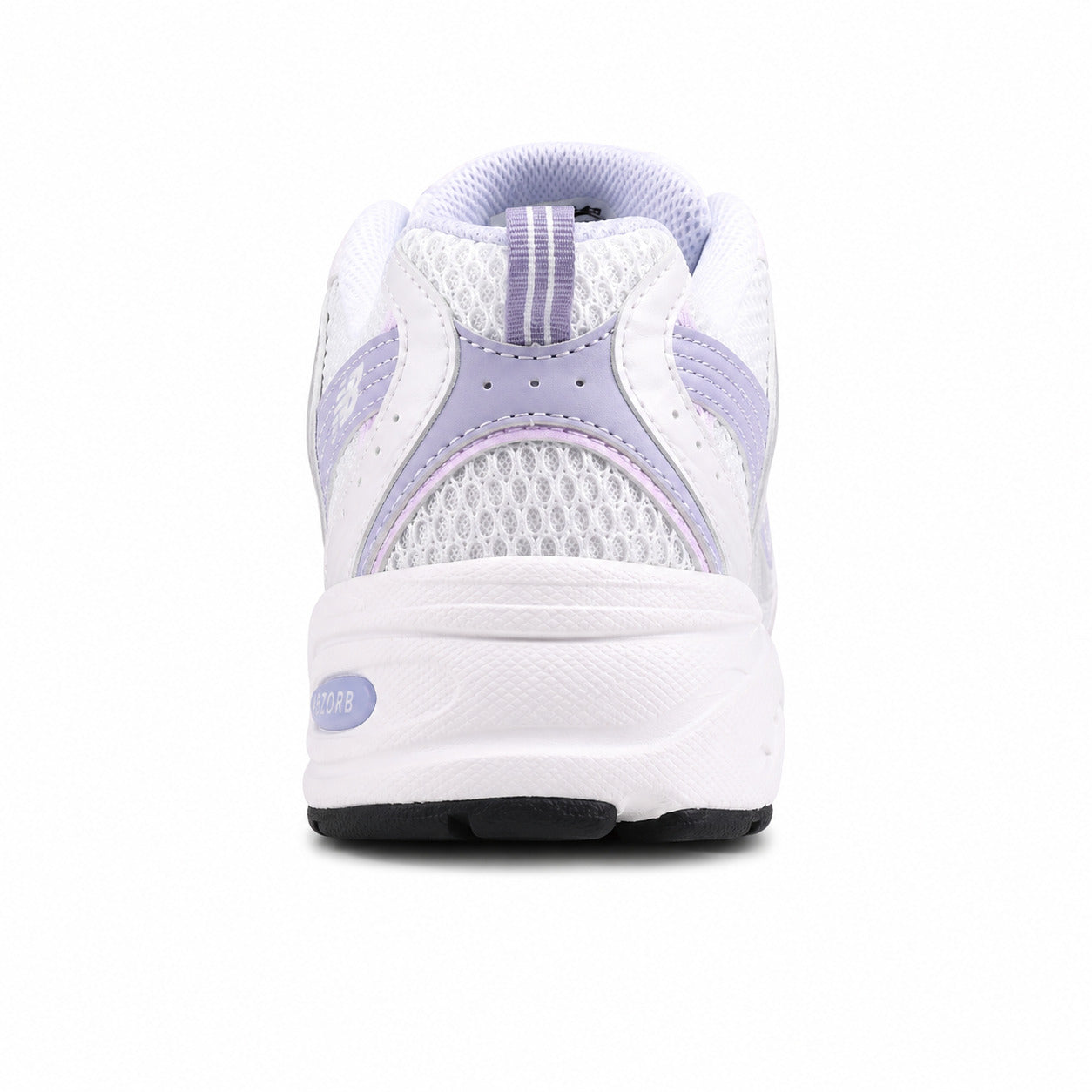 New Balance 530 branco lila detalle talón ABZORB