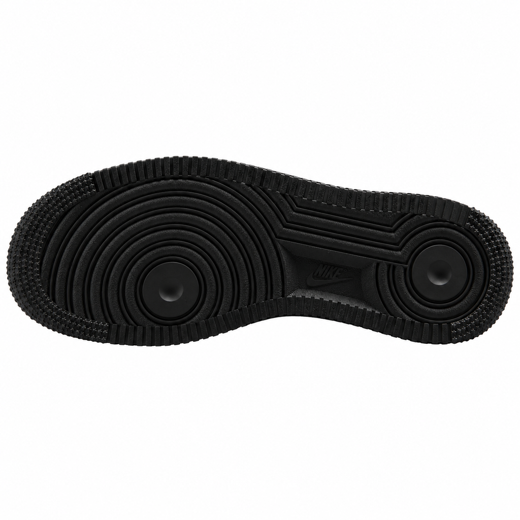 Nike Air Force 1 07 cinzento escuro preto detalle suela