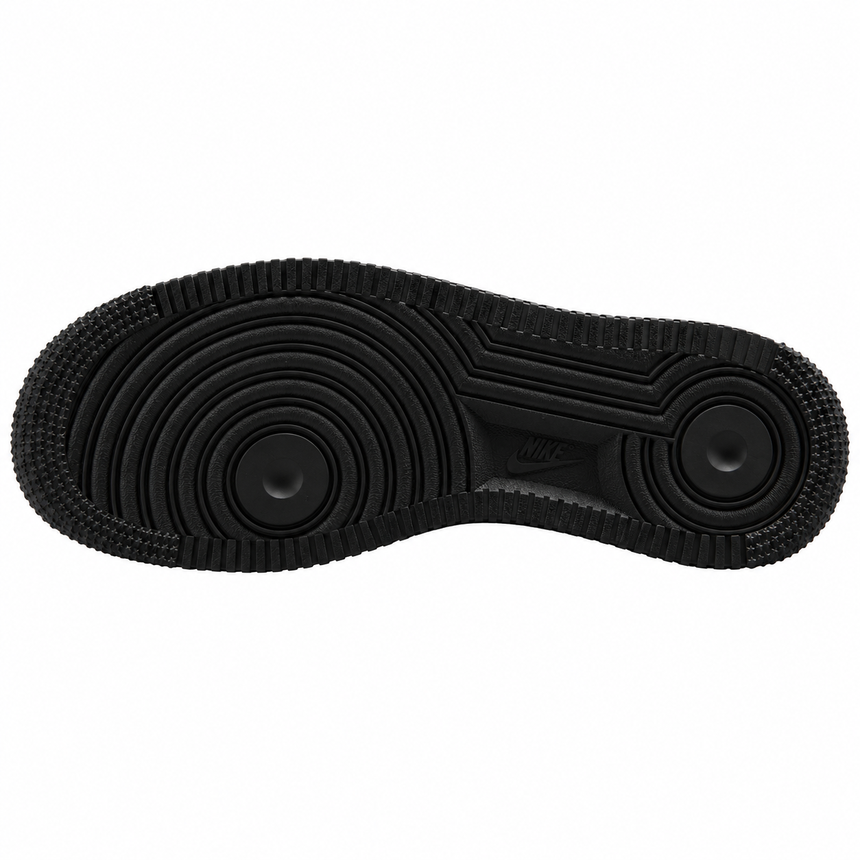 Nike Air Force 1 07 cinzento escuro preto detalle suela