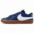 Nike Blazer Low 77 azul-marinho branco gum lateral izquierda