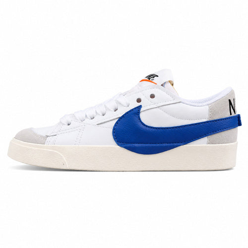 Nike Blazer Low 77 branco azul lateral izquierda