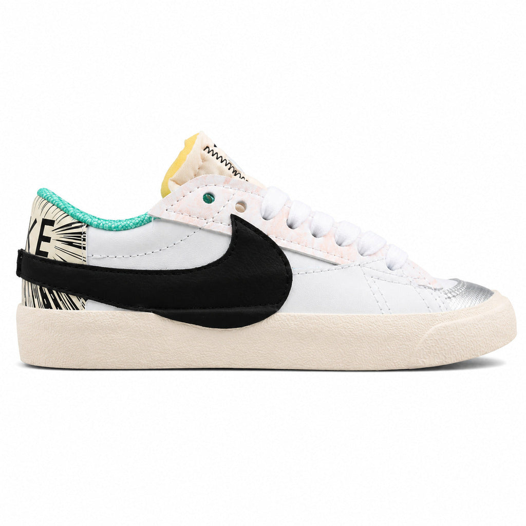 Nike Blazer Low 77 branco multicolor lateral derecha