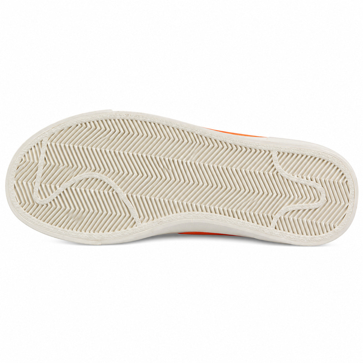 Nike Blazer Low 77 branco laranja detalle suela