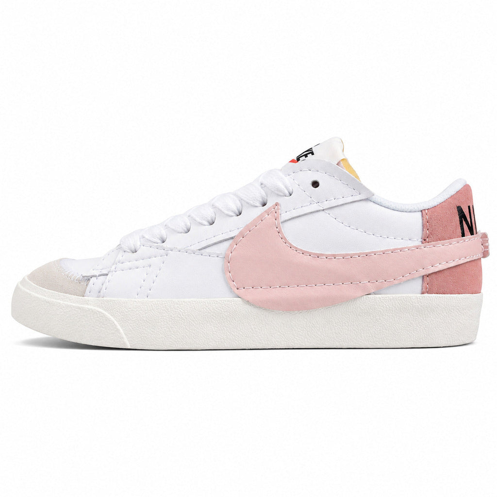 Nike Blazer Low 77 branco rosa lateral izquierda