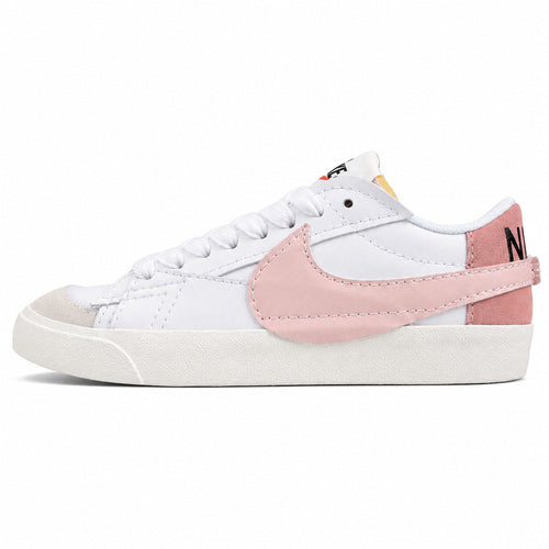 Nike Blazer Low 77 branco rosa lateral izquierda
