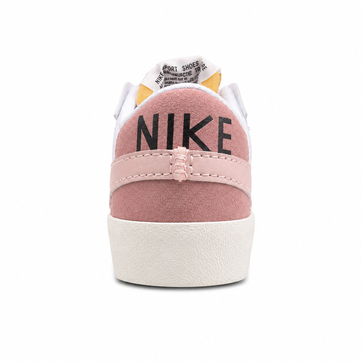 Nike Blazer Low 77 branco rosa detalle talón Nike