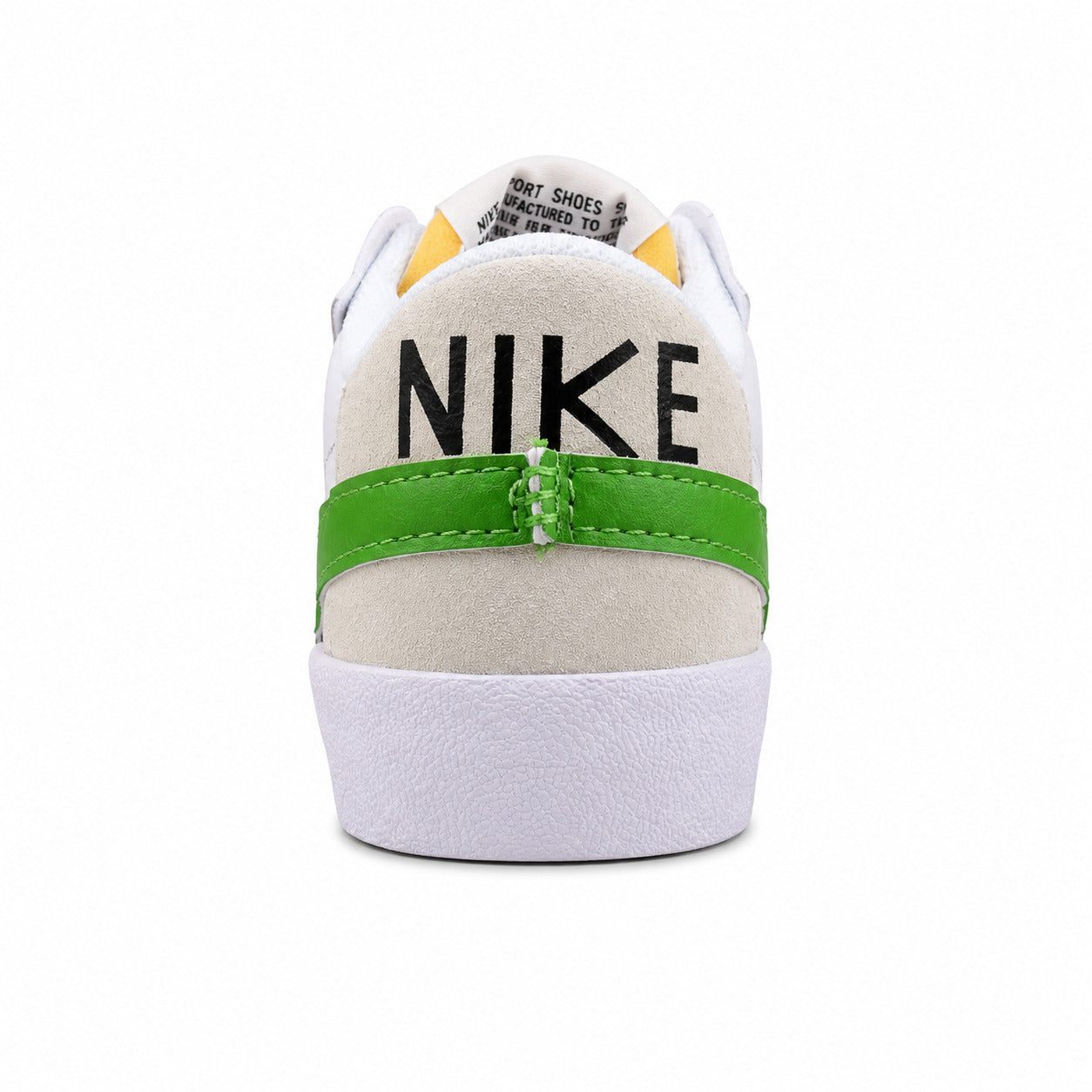 Nike Blazer Low 77 branco verde detalle talón Nike