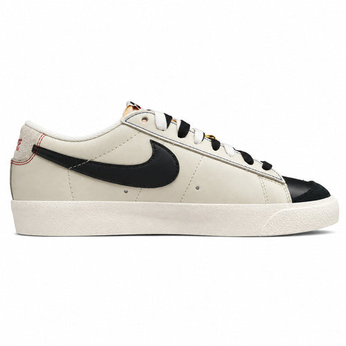 Nike Blazer Low 77 PRM Swoosh 50th beige preto dourado lateral derecha