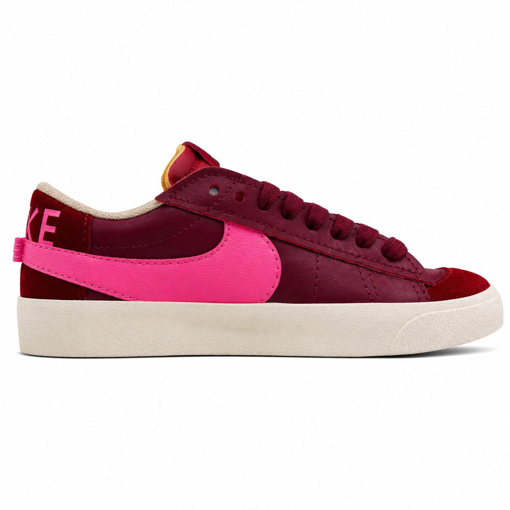 Nike Blazer Low 77 vermelho granate rosa perfil lateral izquierdo