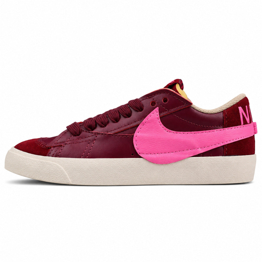 Nike Blazer Low 77 vermelho granate rosa lateral izquierda