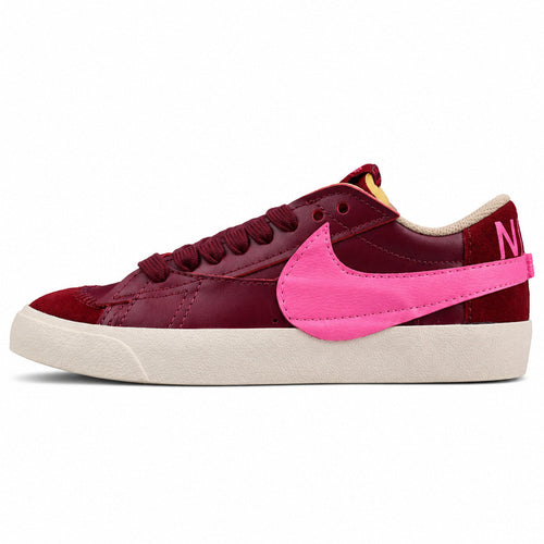 Nike Blazer Low 77 vermelho granate rosa lateral izquierda