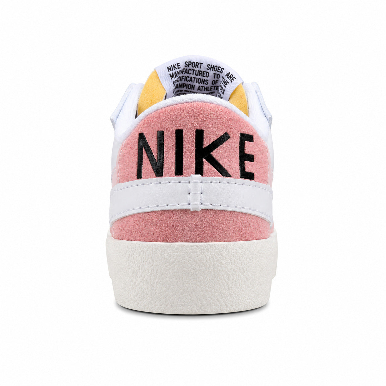 Nike Blazer Low 77 rosa beige branco detalle talón Nike