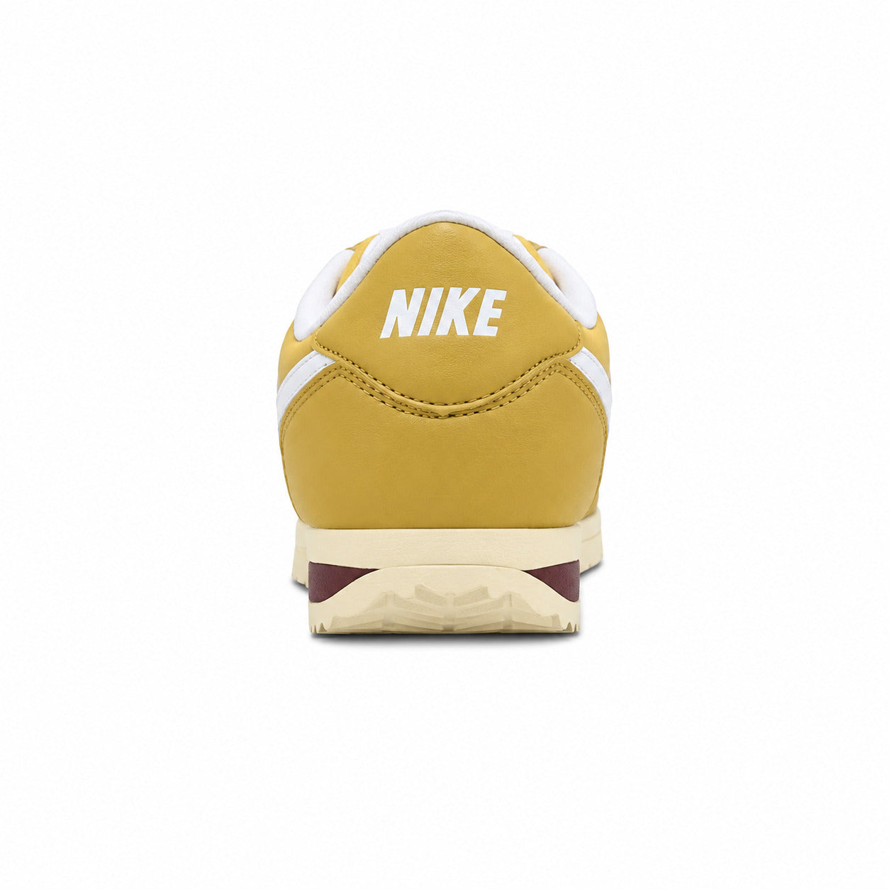 Nike Cortez amarelo branco detalle talón