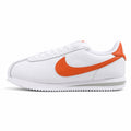 Nike Cortez branco laranja lateral izquierda
