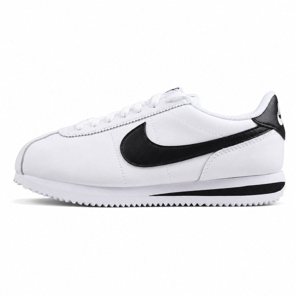 Nike Cortez branco preto lateral izquierda