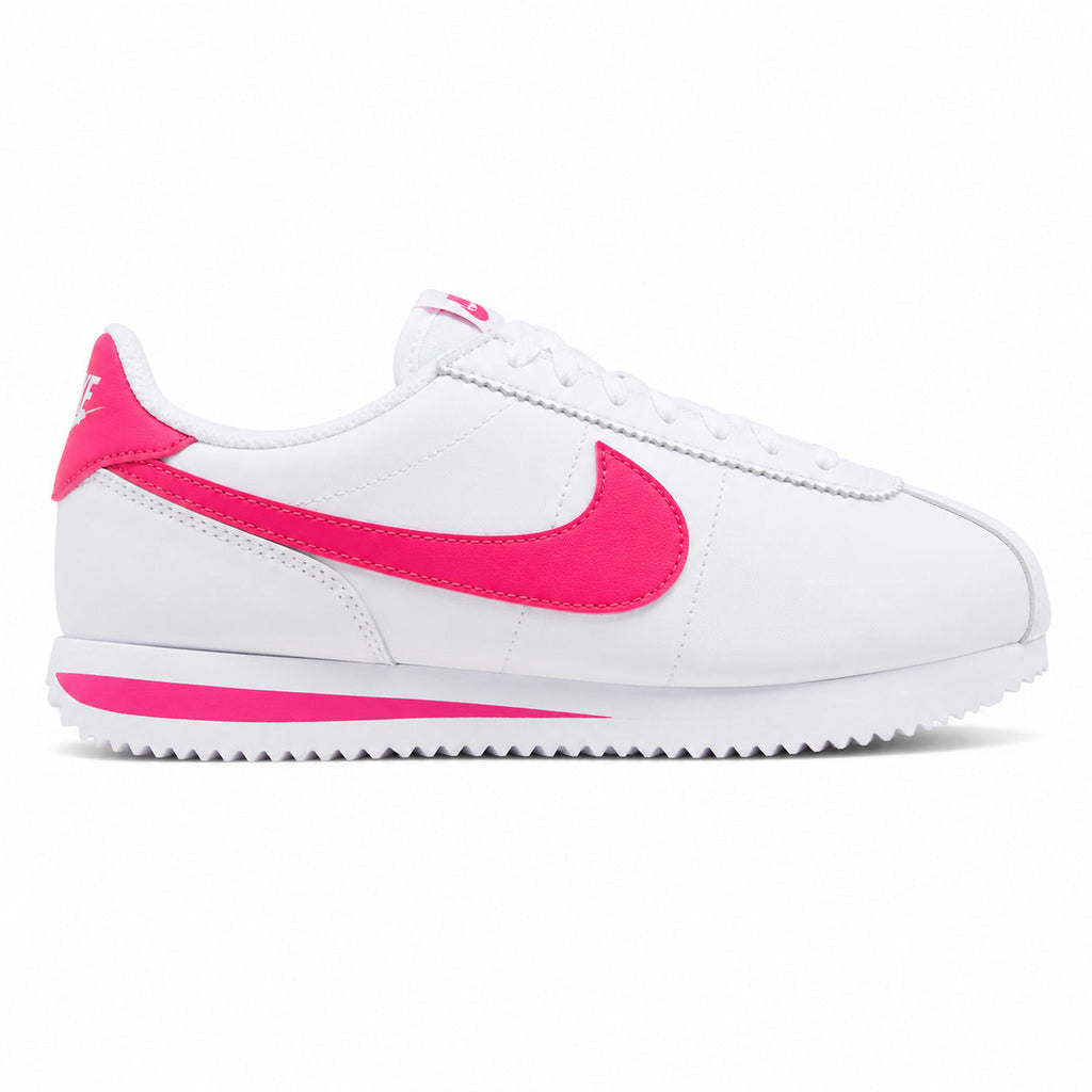 Nike Cortez branco rosa lateral derecha
