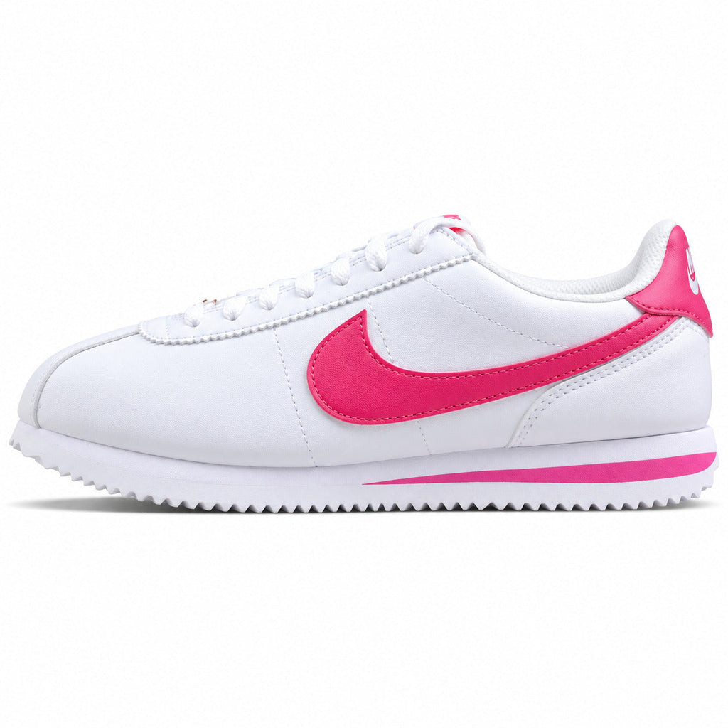 Nike Cortez branco rosa lateral izquierda
