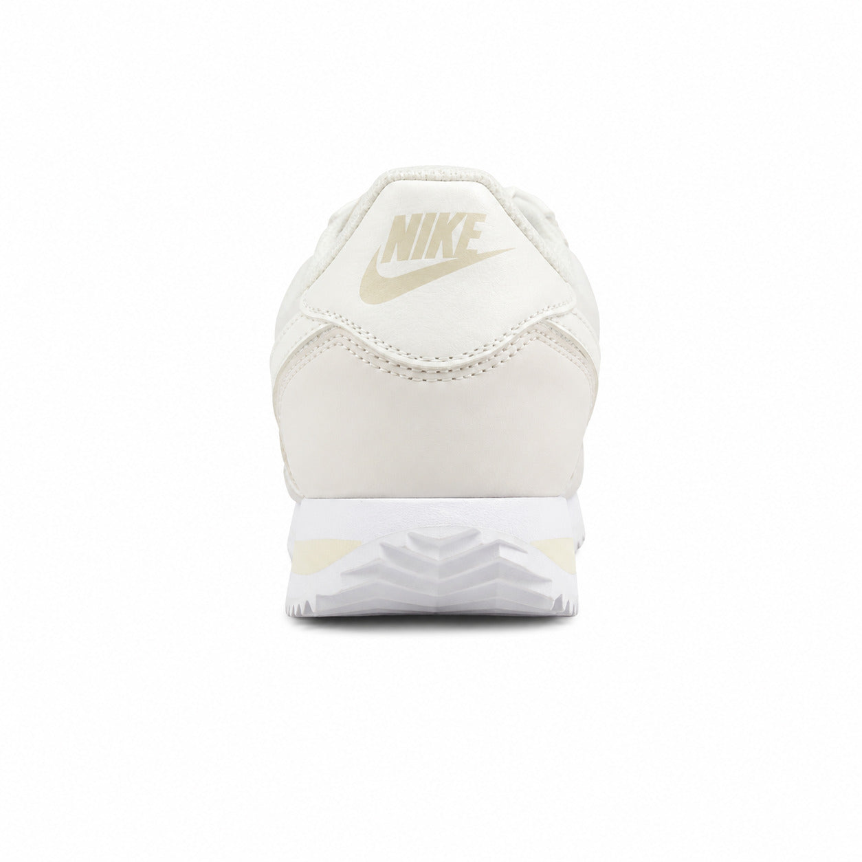 Nike Cortez crema branco detalle talón
