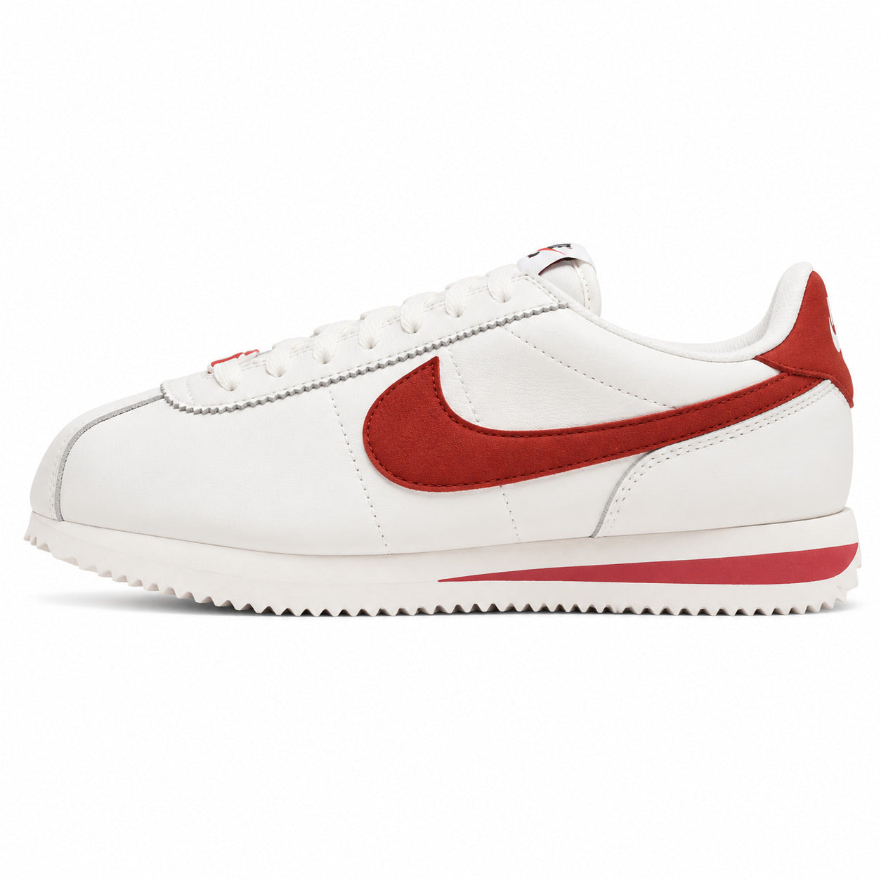 Nike Cortez Heart branco vermelho rosa lateral izquierda