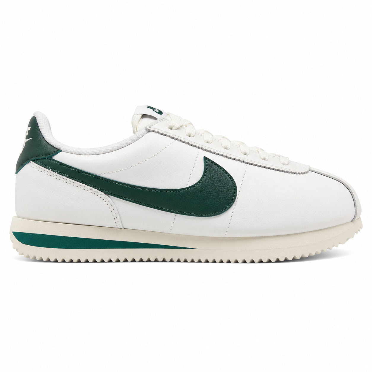 Nike Cortez Sail Gorge Verde crema verde oscuro lateral derecha