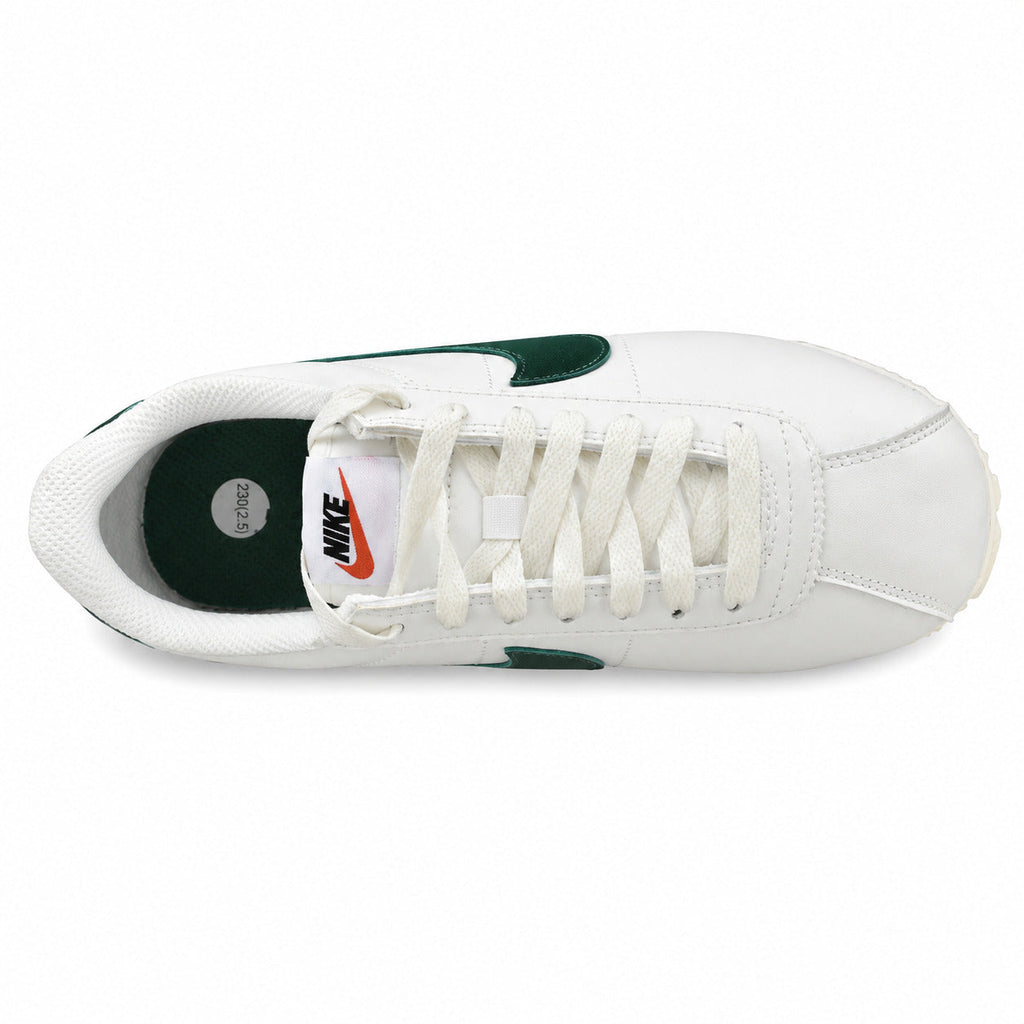 Nike Cortez Sail Gorge Verde crema verde oscuro vista superior