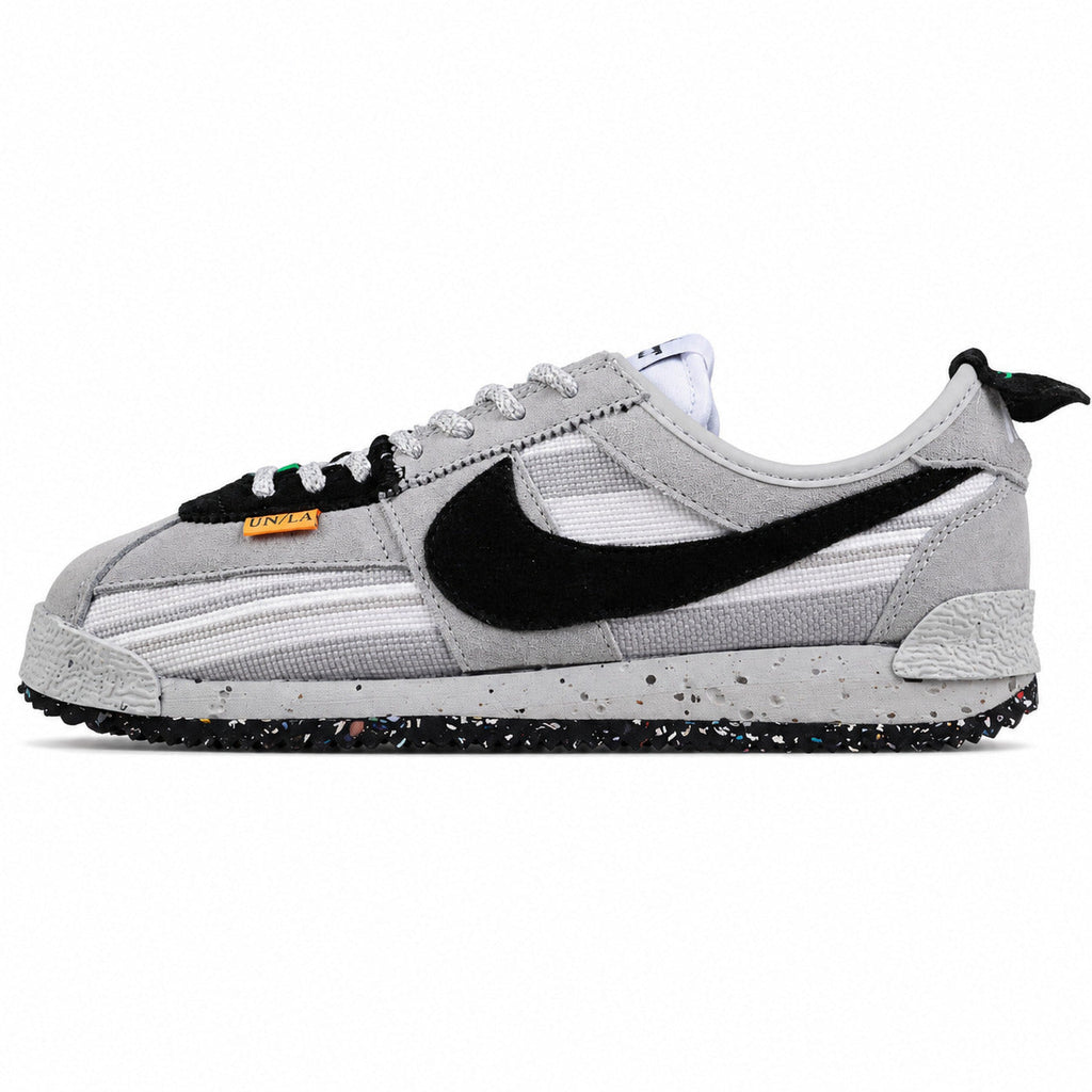 Nike Cortez SP x Union LA cinzento preto branco lateral izquierda