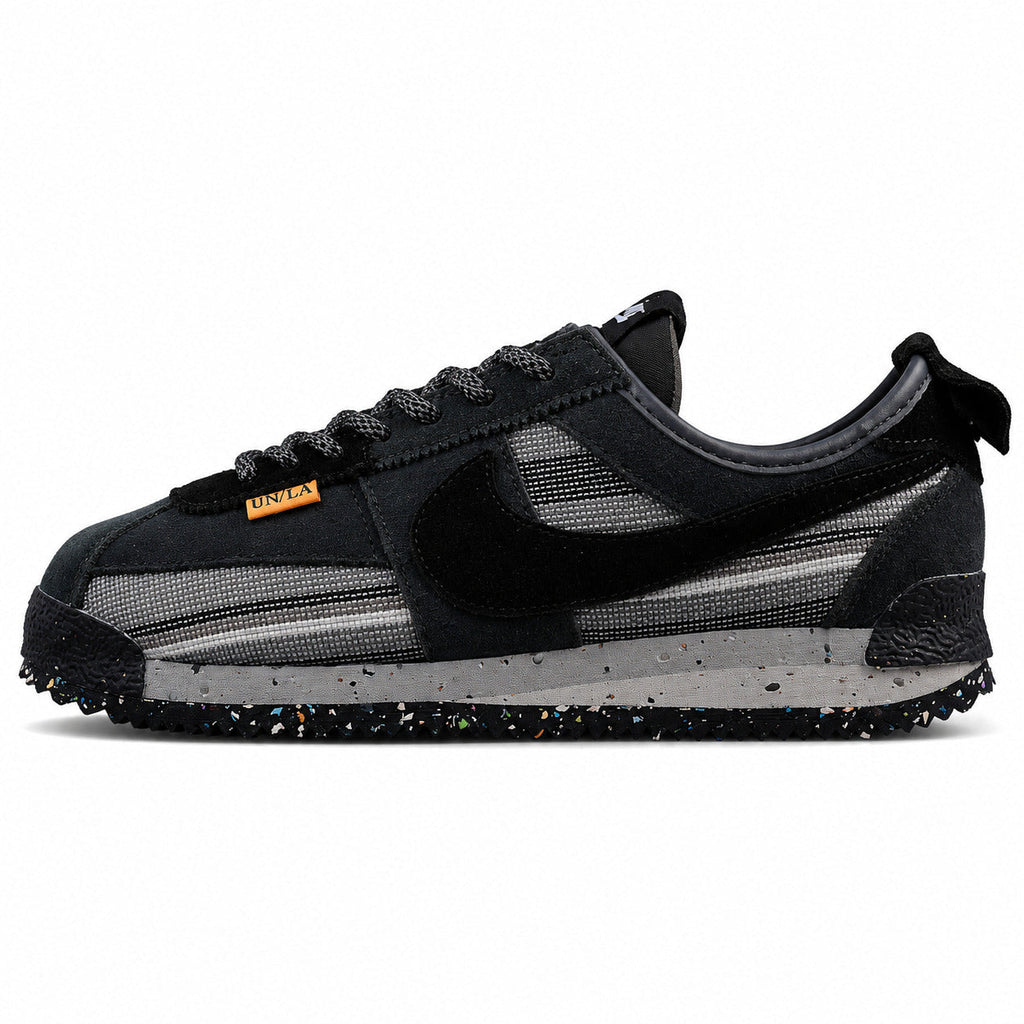 Nike Cortez SP x Union LA preto cinzento lateral izquierda