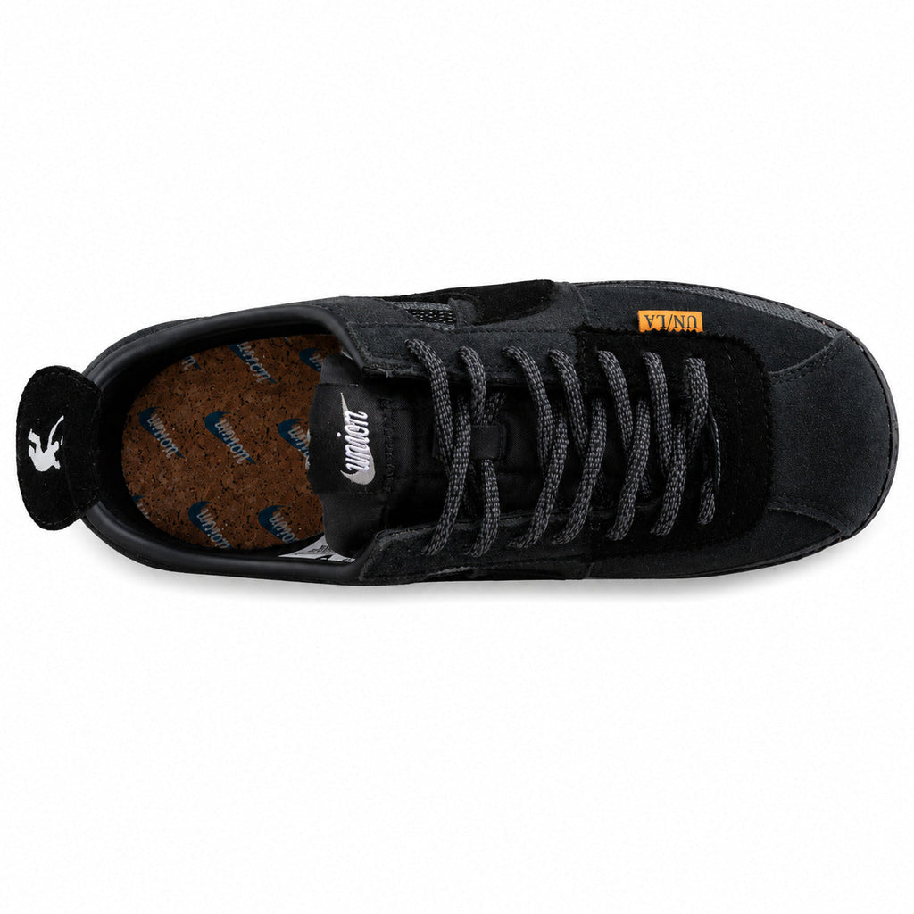 Nike Cortez SP x Union LA preto cinzento vista superior plantilla corcho
