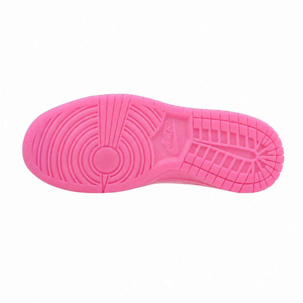 Nike Dunk Low 520 branco rosa preto suela fucsia