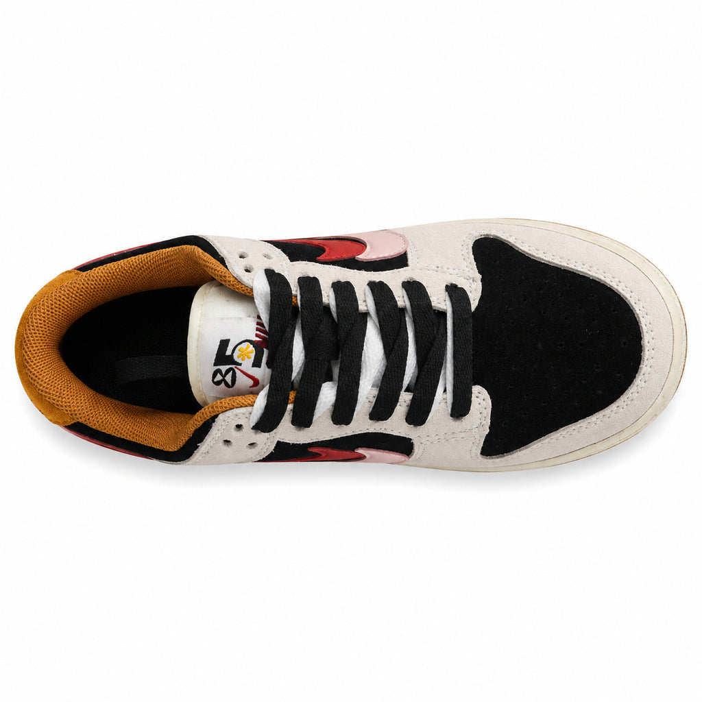 Nike Dunk Low 85 ante cinzento preto vermelho vista superior