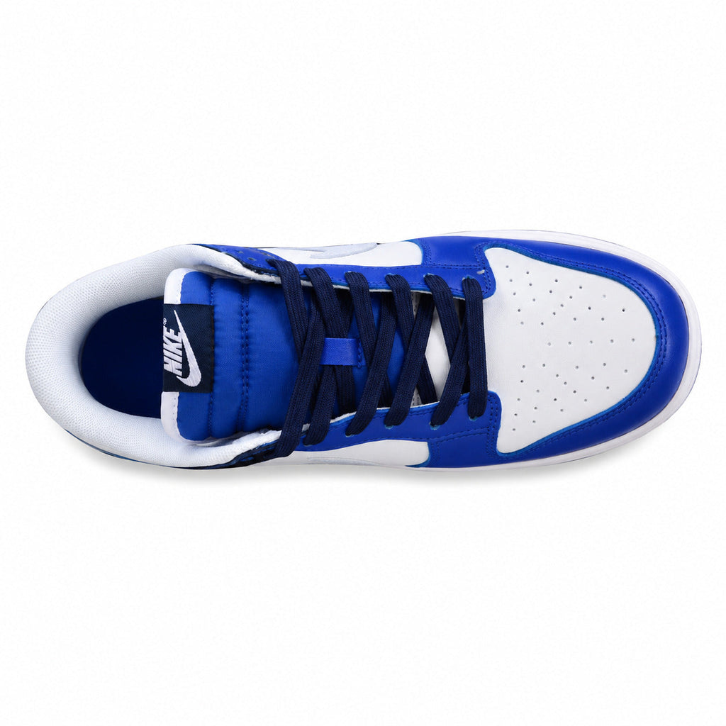 Nike Dunk Low branco azul-marinho royal vista superior