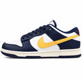 Nike Dunk Low From Beaverton marino branco amarelo lateral izquierda