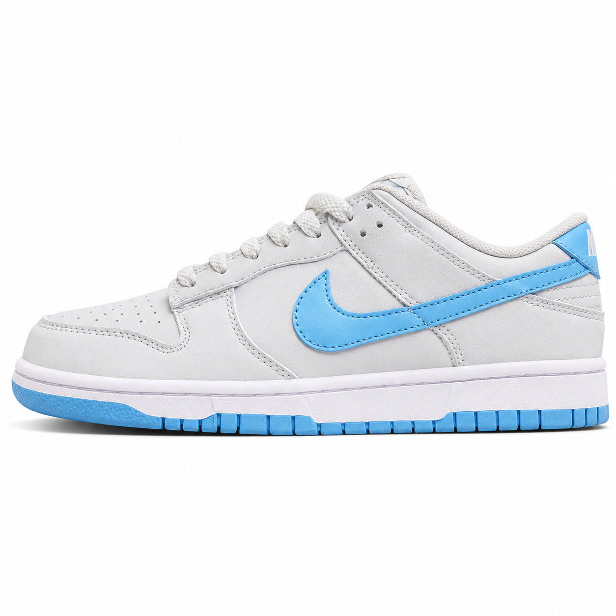 Nike Dunk Low cinzento humo azul cielo lateral izquierda