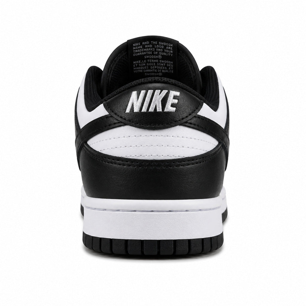 Nike Dunk Low Panda branco preto detalle talón