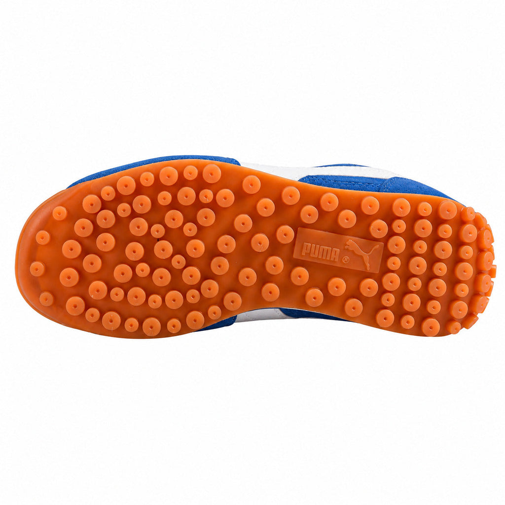 Puma Easy Rider Vintage azul branco suela borracha laranja