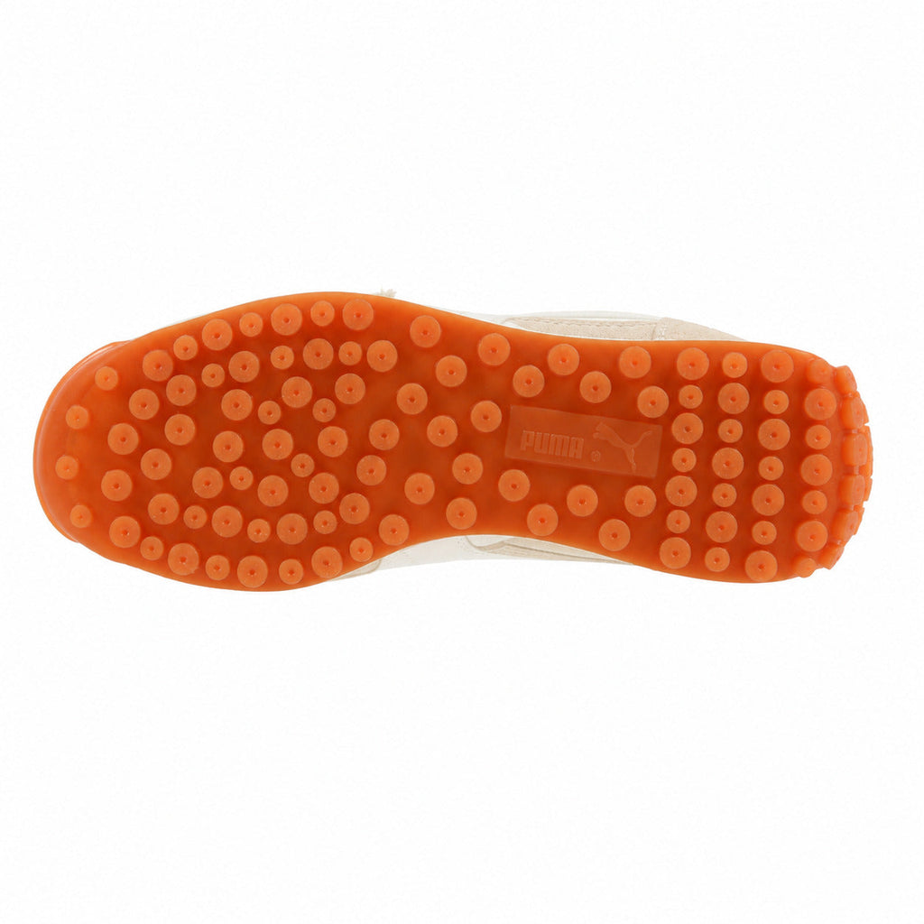 Puma Easy Rider Vintage crema branco suela borracha laranja