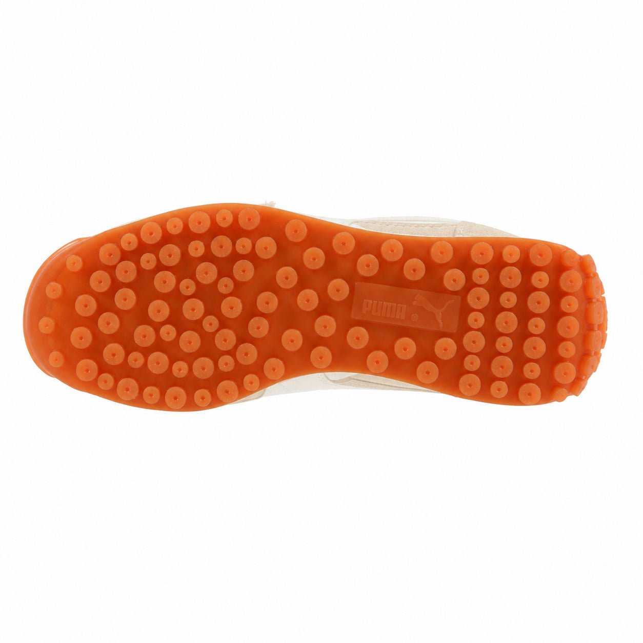 Puma Easy Rider Vintage crema branco suela borracha laranja