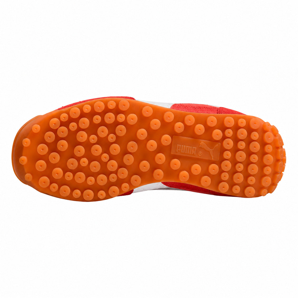 Puma Easy Rider Vintage vermelho branco suela borracha laranja
