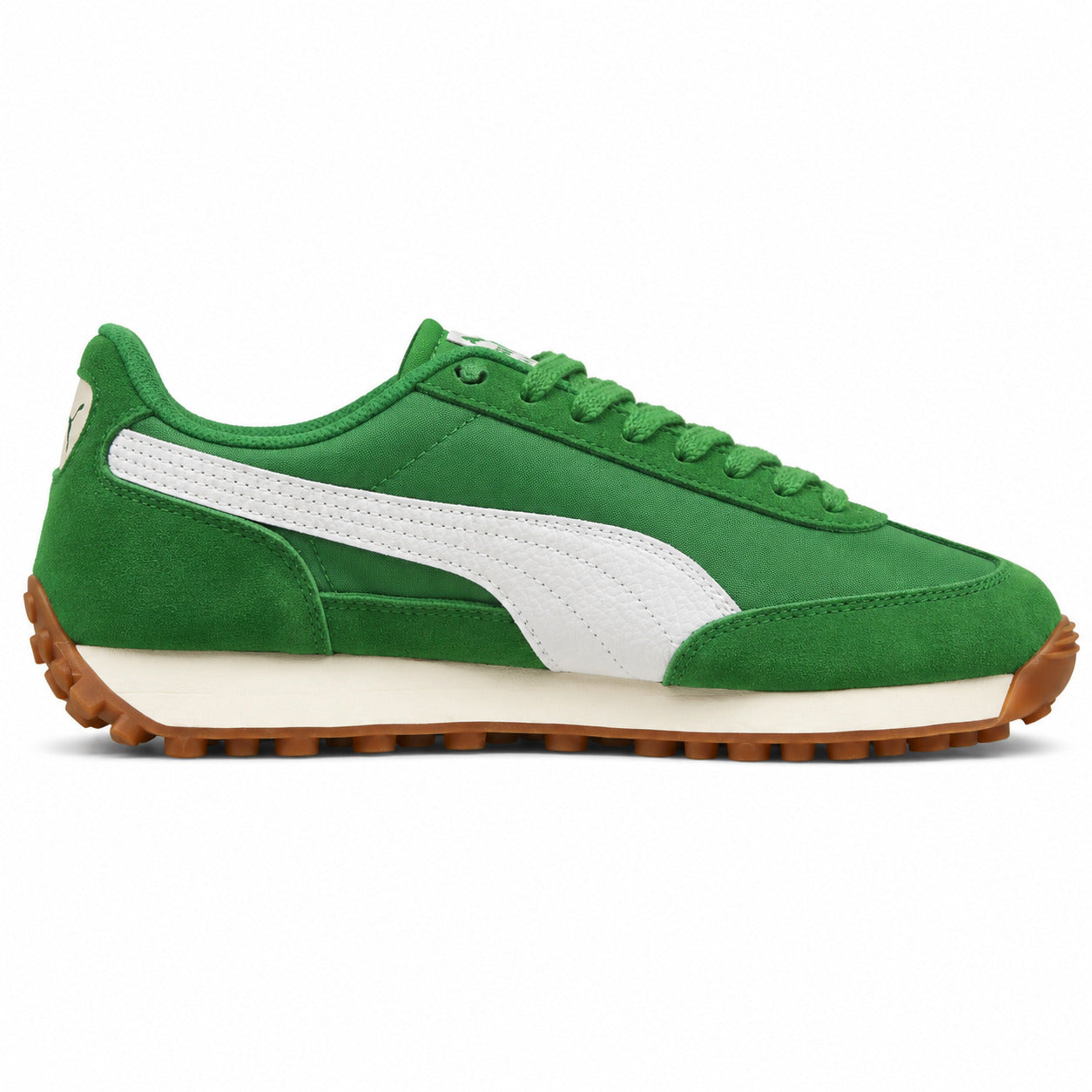 Puma Easy Rider Vintage verde branco ante lateral derecha